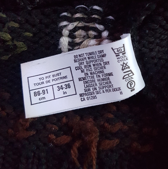 Vintage St Michael wool black mock neck grandpa sweater - Picture 4 of 6